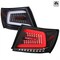 Spec-D Tuning SEDAN LED LIGHT BAR MATTE BLACK HOUSING AND CLEAR LENS, 2PK LT-WRX084JMLED-SQ-TM - alternate 1